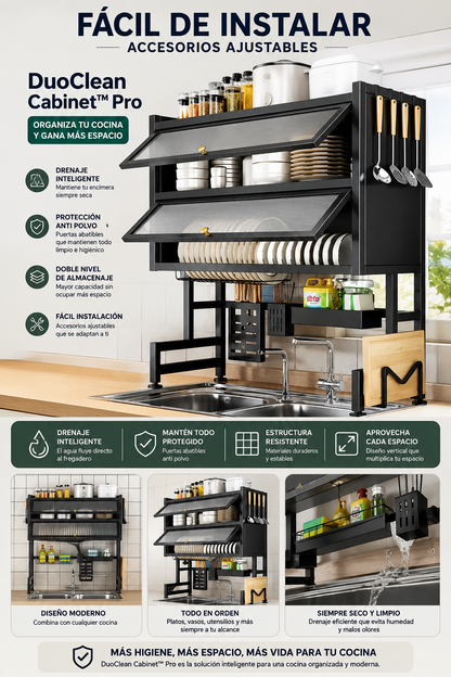 PLATERO DOBLE ESTANTE  -  DuoClean Cabinet